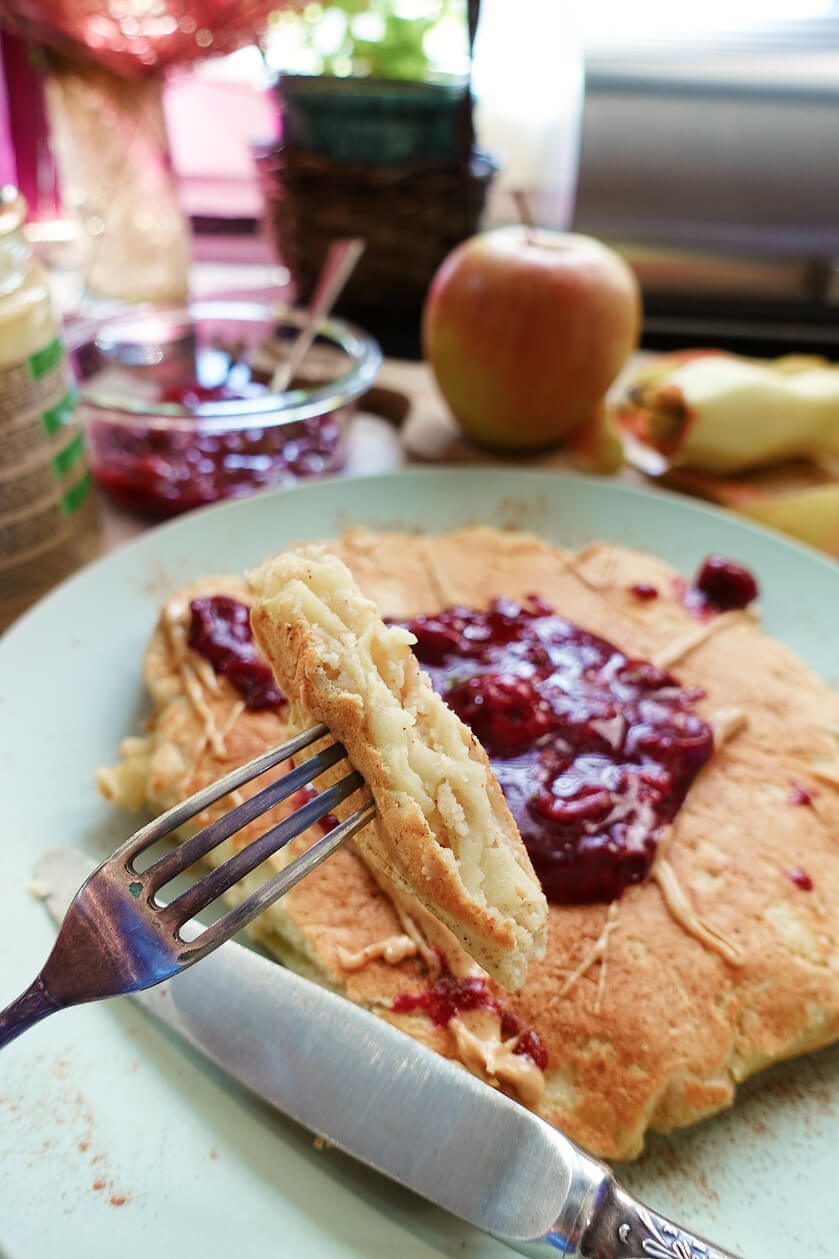 omlet szarlotka